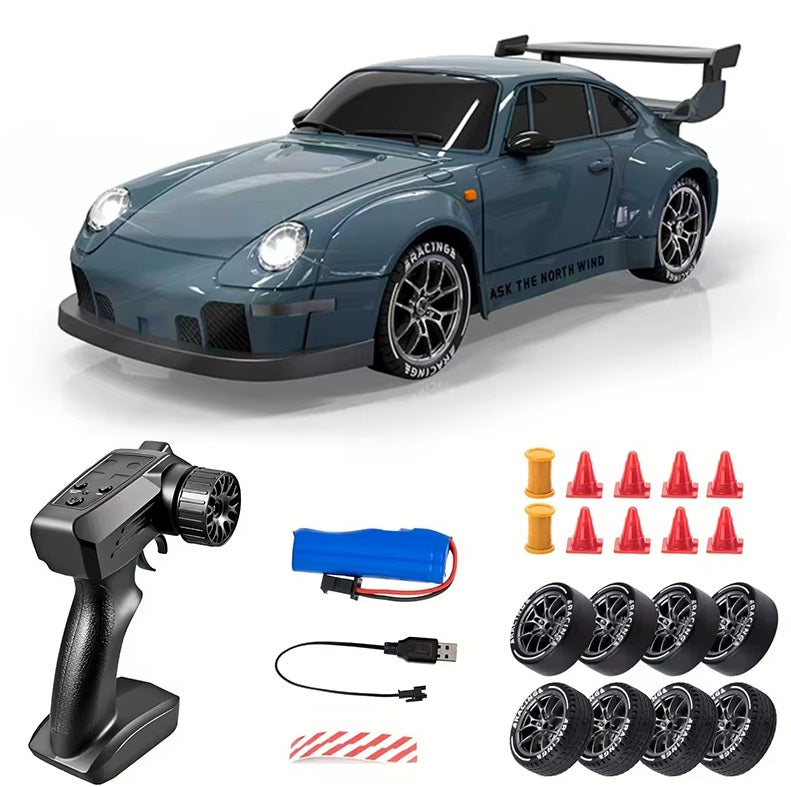 🚗💨 Mini Voiture RC Drift 1:24 avec lumières